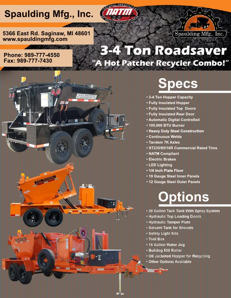 Spaulding RoadSaver hot box and recycler